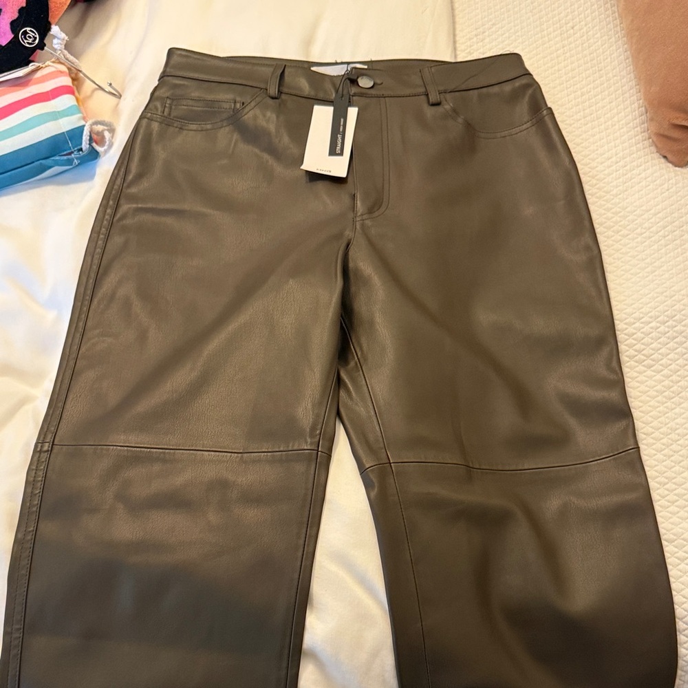 Mango Pleather Pants
